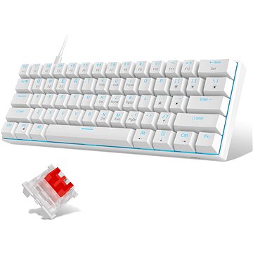MageGee STAR61-W Mechanical Keyboard - US