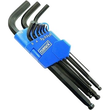 NAREX imbuszkulcs készlet, metrikus, 9 db (1,5-10 mm)