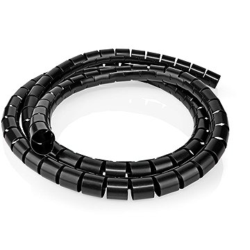 NEDIS Kábelrendező, 60 mm átmérőjű (10 m), fekete