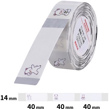 Niimbot T 14x40mm 160 db, medvebocs - D11, D11-M, D110, D110-H kompatibilis