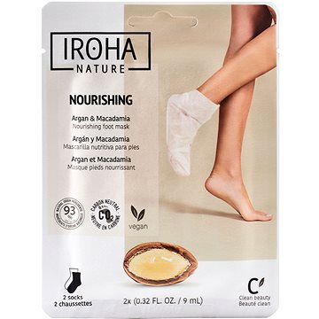 IROHA NATURE Argan & Macadam lábmaszk, 2 × 9 ml