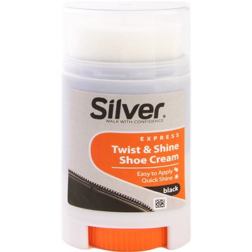SILVER Cipőápoló csavaros tubusban - fekete 50 ml