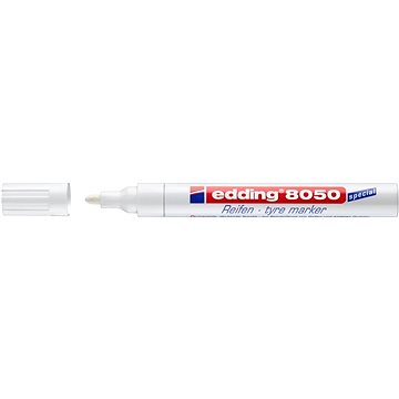 EDDING 8050, gumiabroncshoz, fehér