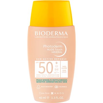 BIODERMA Photoderm NUDE Touch MINERAL nagyon világos SPF 50+ 40 ml