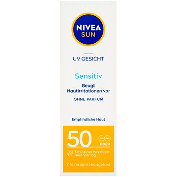 NIVEA Sun napvédő krém Sensitive SPF50 50 ml