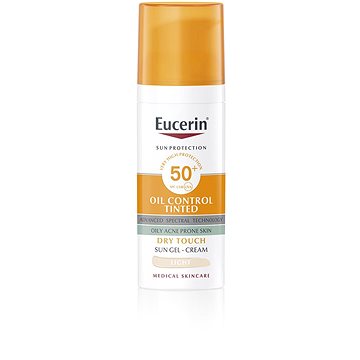 Eucerin Sun Oil Control világos színezett SPF50+ 50 ml