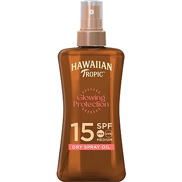 HAWAIIAN TROPIC Glowing Protection Dry Spray Oil SPF 15, 200 ml
