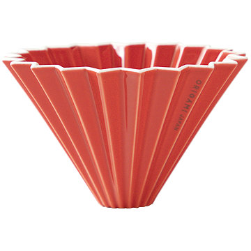 Origami Dripper kerámia, M, piros