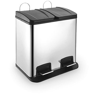 ORION Rozsdamentes acél szemetes / UH DUO szelektív 2 x 30 l