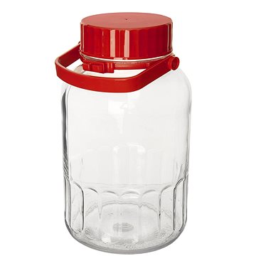 Pasabache Kyoto Üveg tárolóedény műanyag fedéllel, 8 l