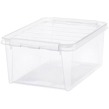 Orthex Classic tárolódoboz, fehér csatok, 14 l, 40×30×18 cm