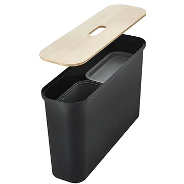 Orthex fekete fedővel 46 l + 2 Collect kosár szennyesre, hulladékra 13 l