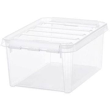 Orthex Classic tárolódoboz, fehér csatok, 8 l