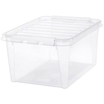 Orthex Classic tárolódoboz, fehér csatok, 32 l