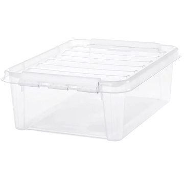 Orthex Classic tárolódoboz, fehér csatok, 21 l