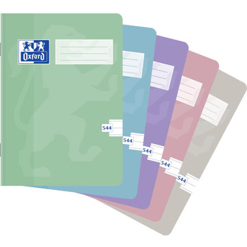 OXFORD Pastel A5 544, vonalas, 40 lapos, véletlenszerű szín (1 db)