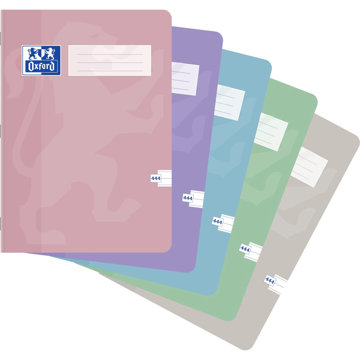 OXFORD Pastel A4 444, vonalas, 40 lapos, véletlenszerű szín (1 db)