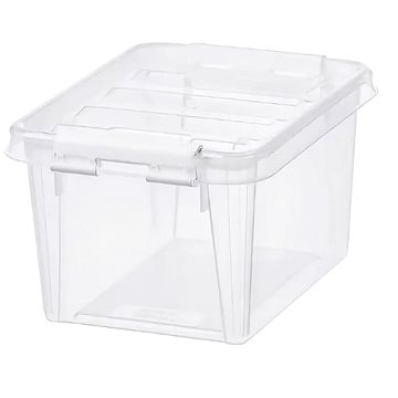 Orthex Classic tárolódoboz, fehér csatok, 1,5 l