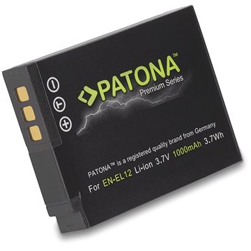 PATONA Nikon EN-EL12 kompatibilis, 1000 mAh, Li-Ion Premium