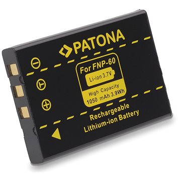 PATONA Fuji NP-60 kompatibilis, 1050 mAh, Li-Ion