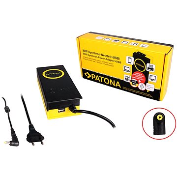 PATONA laptophoz 19 V / 4,7 A, 90 W /5,5x1,7 mm-es csatlakozó/ + USB kimenet - Adapter