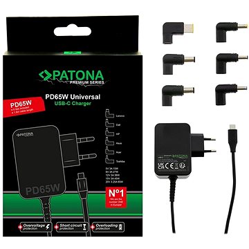 PATONA ntb UNI 65W PD USB-C + 6 konnektor