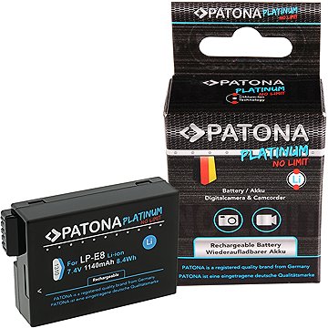 PATONA Canon LP-E8/LP-E8+ kompatibilis, 1300 mAh, Li-Ion Platinum