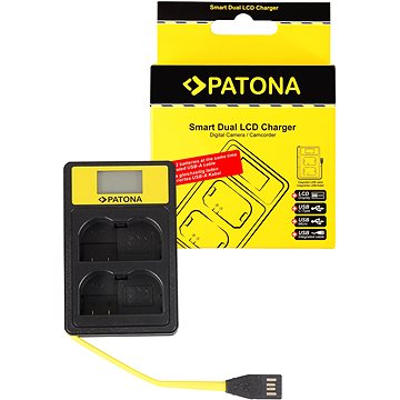 PATONA - Dual Nikon EN-EL15 LCD,USB-vel - Akkumulátortöltő