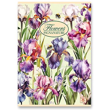 PIGNA Nature Flowers A5, varrott, sima, véletlenszerű minta
