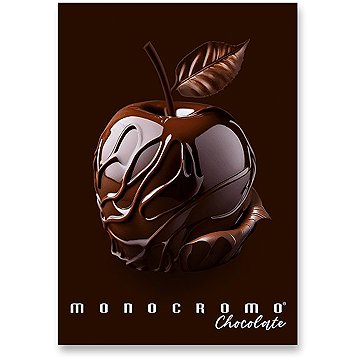 PIGNA Monocromo Chocolate A4 varrott, vonalas, véletlenszerű motívumokkal