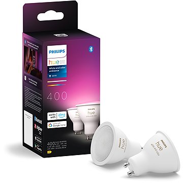 Philips Hue White and Color ambiance 5.7W GU10 szett, 2 db
