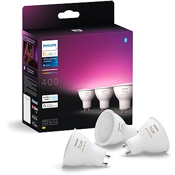 Philips Hue White and Color Ambiance 4.3W 350 GU10 3db