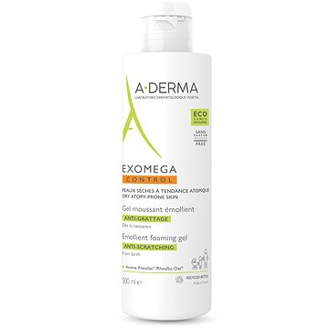 A-DERMA Exomega Control Hidratáló habzó gél atópiára hajlamos száraz bőrre 500 ml