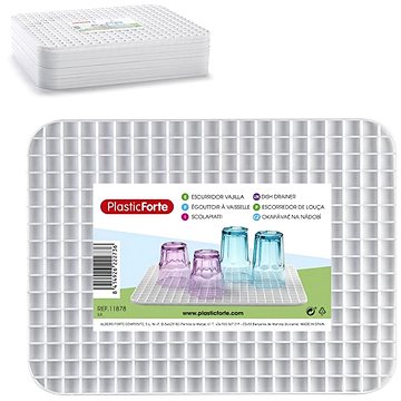 Plastic Forte Csepegtető tálca UH ráccsal 39 × 30 × 1 cm