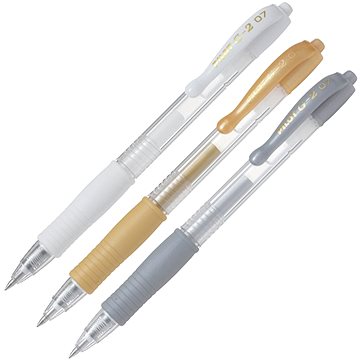 PILOT G-2 07 XMAS fehér, arany, ezüst