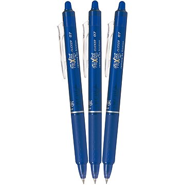 PILOT FriXion Clicker 07 / 0,35 mm, kék - 3 darabos csomagban