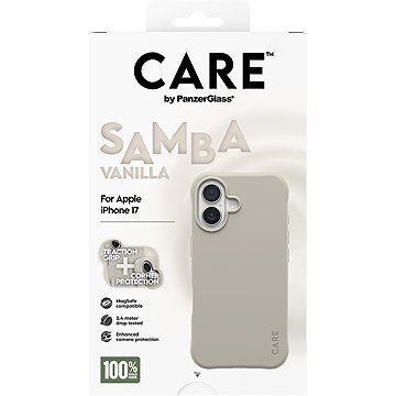 PanzerGlass CARE tok Apple iPhone 17-hez, MagSafe, Samba Vanilla