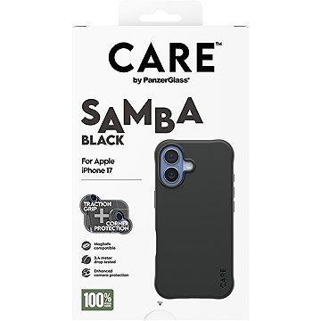 PanzerGlass CARE tok Apple iPhone 17-hez, MagSafe, Samba Black