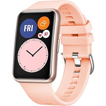 FIXED Silicone Strap Huawei Watch FIT - rózsaszín