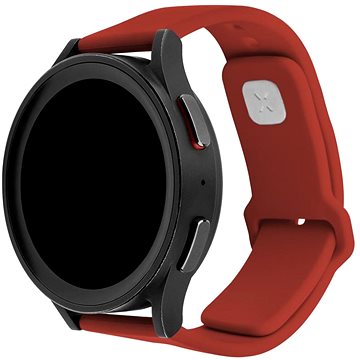 FIXED Silicone Sporty Strap with Quick Release 22mm smartwatch - piros