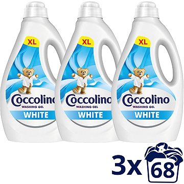 Coccolino White 3 × 2,72 l (204 mosás)
