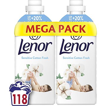 LENOR Sensitive Cotton Fresh 2×1,239 l (118 mosás)