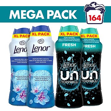 LENOR Spring Awakening 2× 495 g + Unstoppables Fresh 2× 495 g (164 mosás)