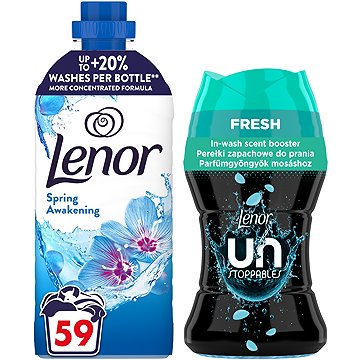 LENOR Spring Awakening 1,239 l (59 mosás) + Unstoppables Fresh 150 g (13 mosás)