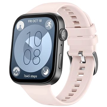 FIXED Silicone Strap Huawei Watch FIT 3 - rózsaszín