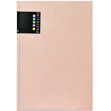 Karton P+P PASTELINi Jegyzetkönyv, A5, 96 lapos, matt laminált, barackszín