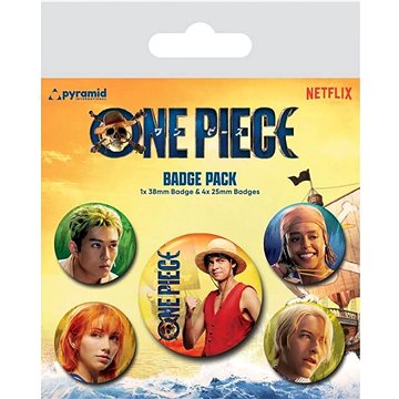 One Piece: Live Action Roles - odznaky 5 kusů