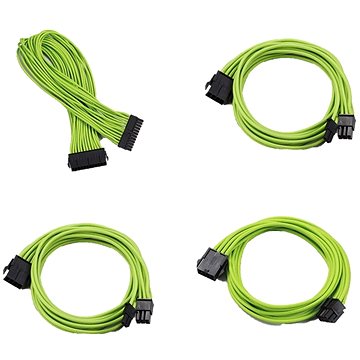 Phanteks Extension Cable Set - Zöld - Tápkábel