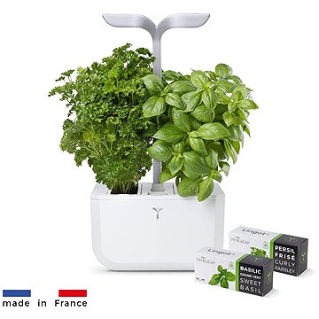 Exky Smart automata virágcserép világításvezérléssel, fehér + 2 fűszernövény utántölő