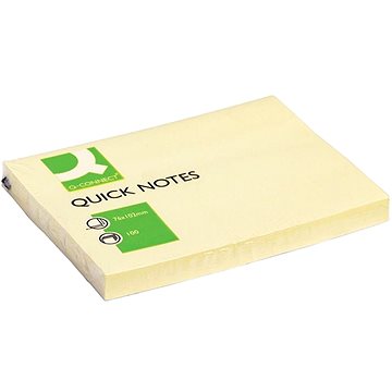 Q-CONNECT 76 x 102 mm, 100 lap, sárga